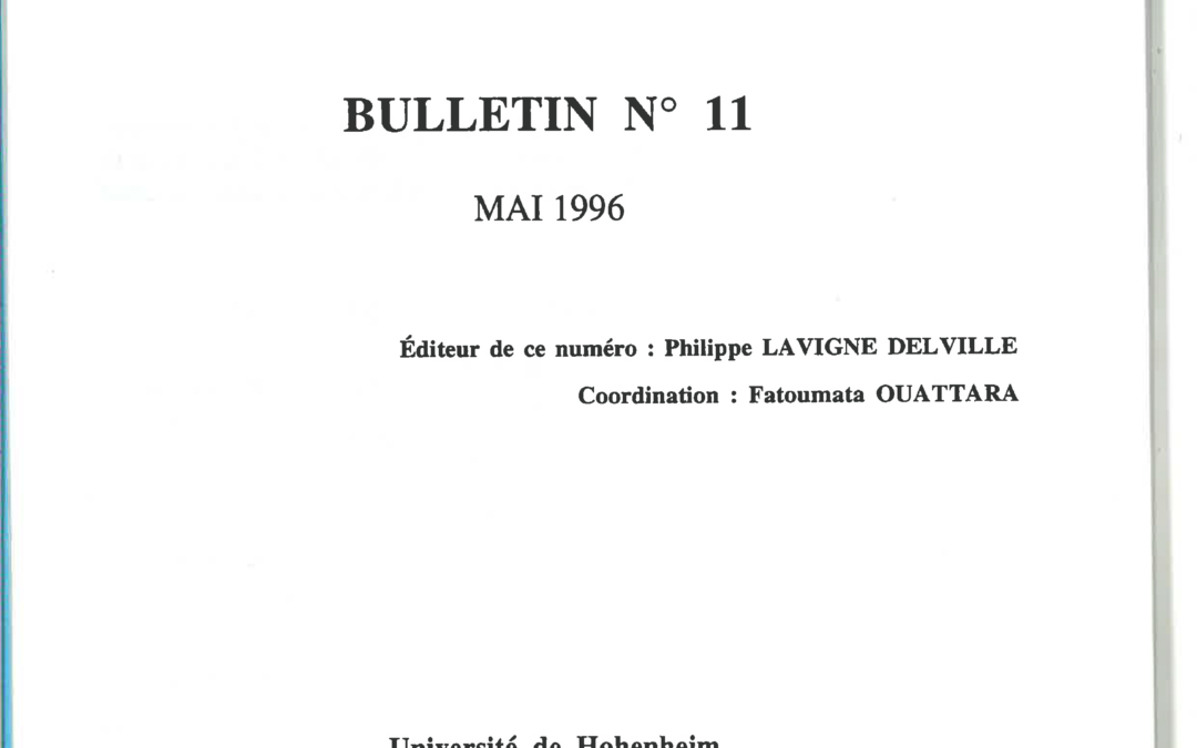 No. 11 Le développement négocié : courtiers, savoirs, technologies (1ere partie) /  Negociated development : brokers, knowledge, technologies (part 1)