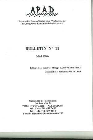 No. 11 Le développement négocié : courtiers, savoirs, technologies (1ere partie) / Negociated development : brokers, knowledge, technologies (part 1)