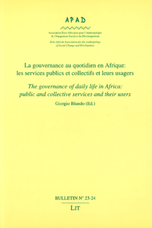 No. 23-24 La gouvernance au quotidien en Afrique / The governance of daily life in Africa : public and collective services and their users