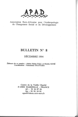 No. 8 Les sciences sociales et l’expertise en développement (2nde partie) / Social sciences and development expertise (part 2)
