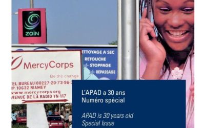 n° Spécial L’APAD a 30 ans; APAD is 30 years old. Special Issue